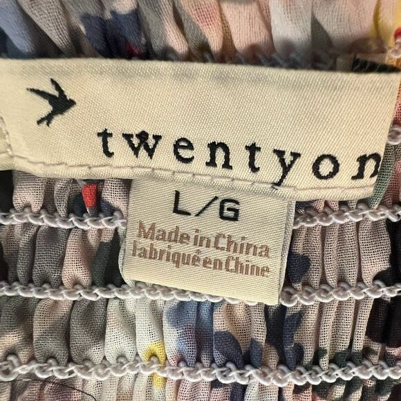 TwentyOne Dress Floral Silky Cottagecore Large Romantic Y2K Beach Mini Party - Picture 4 of 11